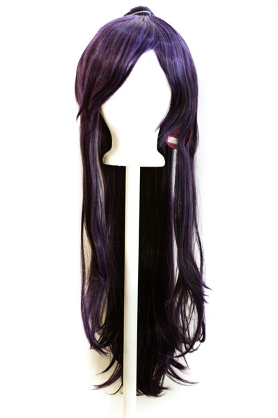 40'' Clip on Pig Tail w/ Short Pony Tailed Base Wig Framing Eggplant Purple NEW 